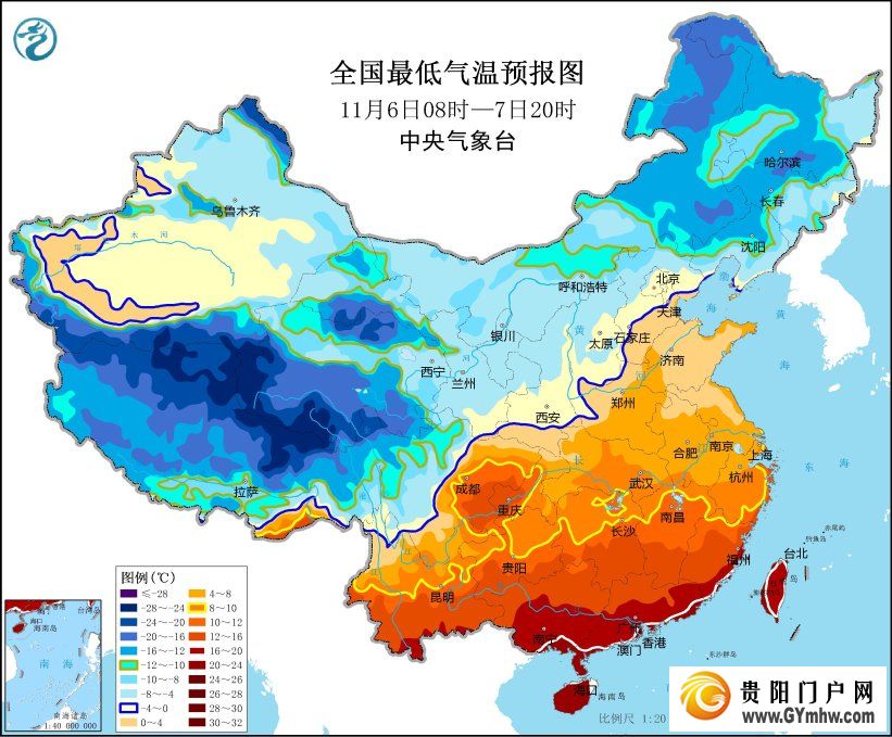 中央气象台继续发布寒潮蓝色预警(图2) 中央气象台继续发布寒潮蓝色预警(图2)