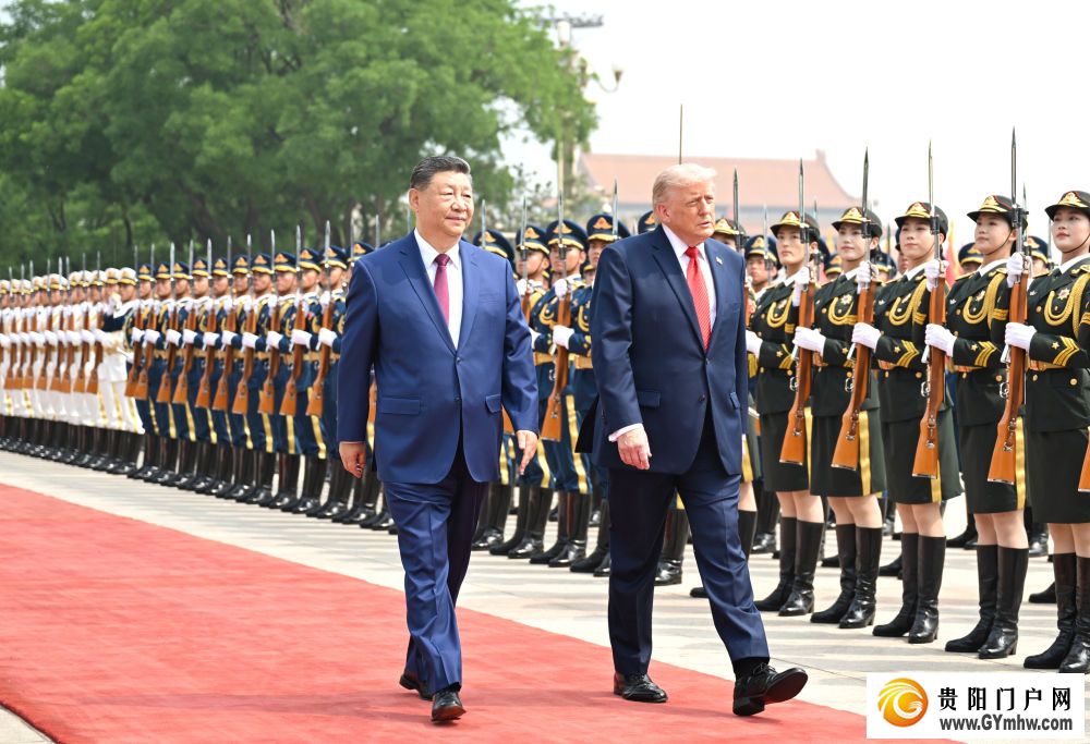习近平为美国总统特朗普举行欢迎仪式(图5)