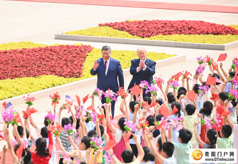 习近平为美国总统特朗普举行欢迎仪式(图10)